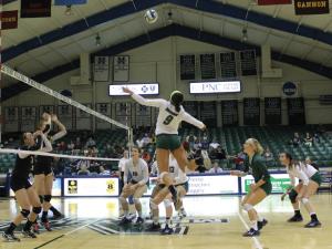 Alison Ockasi photo: The Mercyhurst women’s volleyball team ended their season with a 18-14 record including a 12-10 PSAC mark.